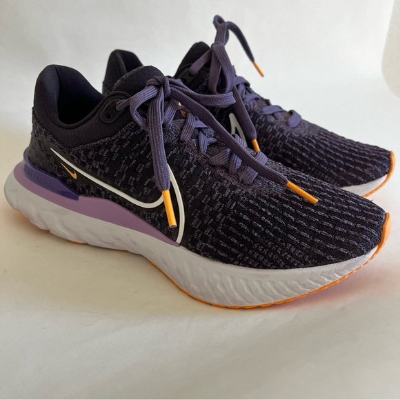 nike Shoes - NIKE REACT INFINITY RUN FK 3 WOMEN'S RUNNING SHOE DD3024-502 SIZE 7 PURPLE/WHITE